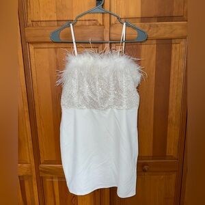 White Strapless Dress